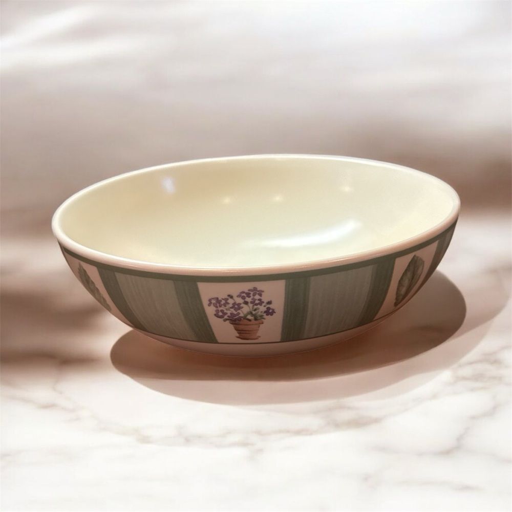 PFALTZGRAFF PERENNIALS FLOWER GARDEN VEGETABLE SERVING BOWL 8 1/2" - Picture 3 of 6